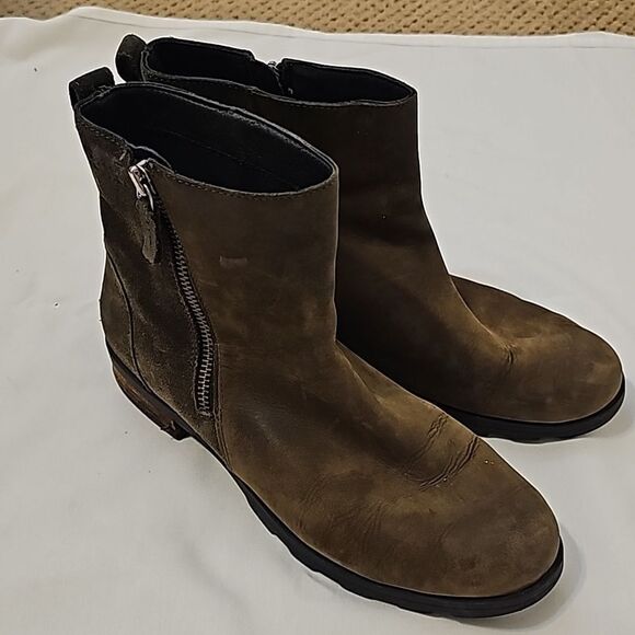 Sorel emelie suede bootie women's 11 - Picture 1 of 11